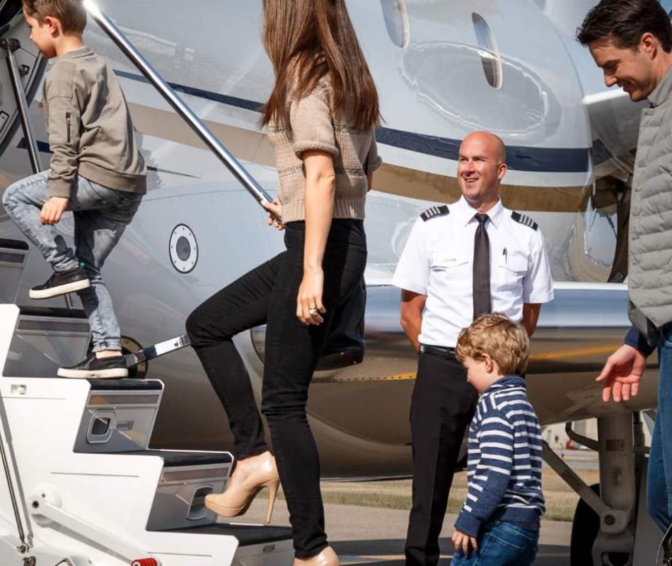 AirSprint Legacy 450 airplane family vacation image