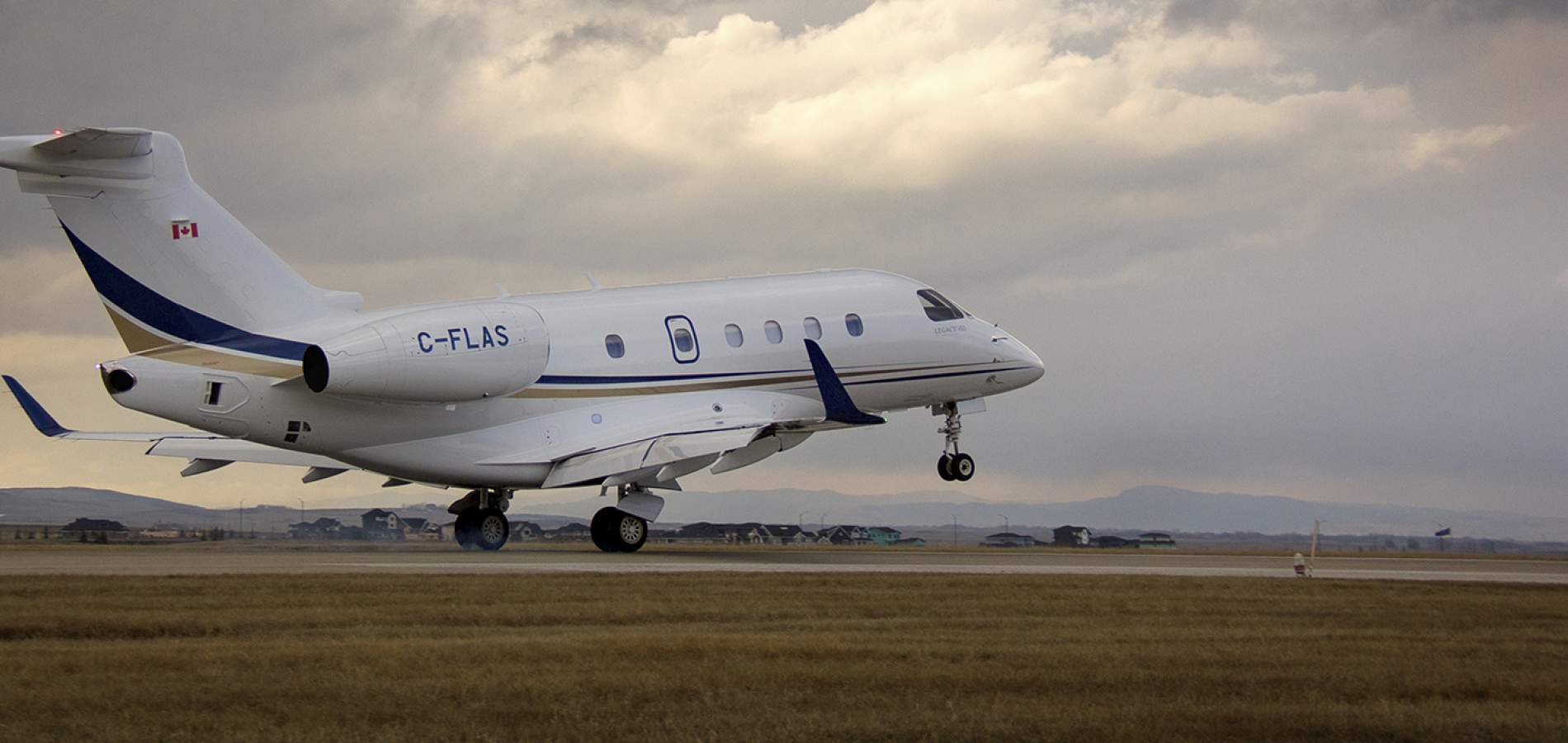 AirSprint Legacy 450 airplane departure