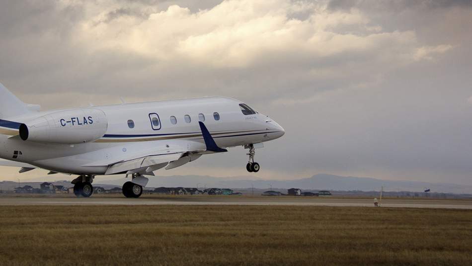 AirSprint Legacy 450 airplane departure