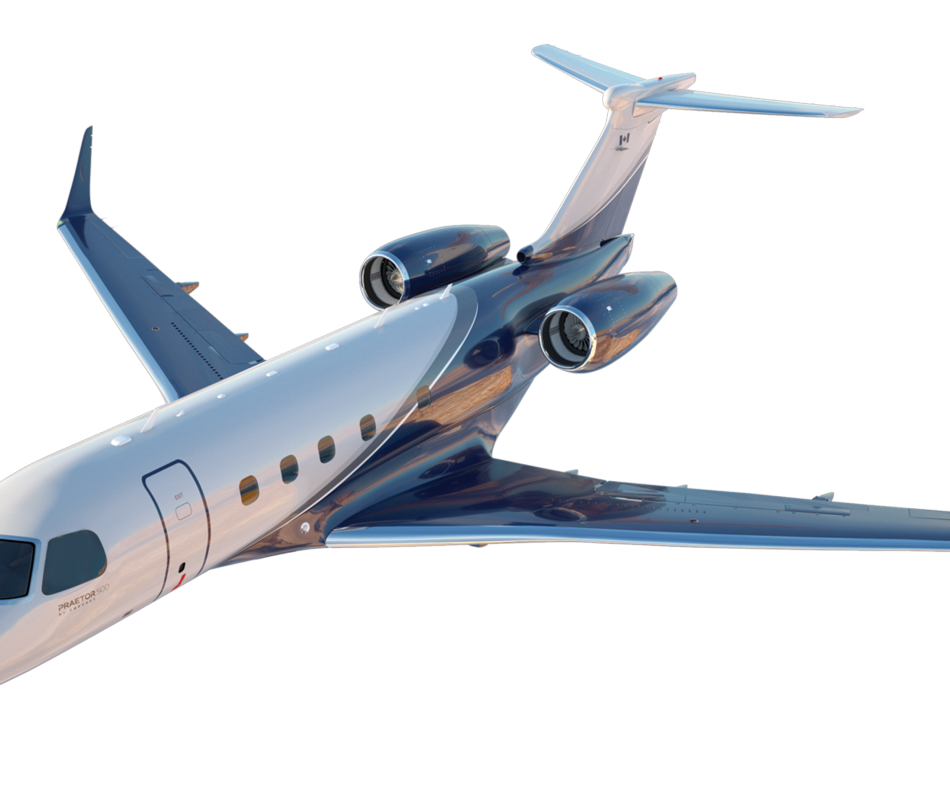 Embraer Praetor 500 Exterior Rendering | AirSprint