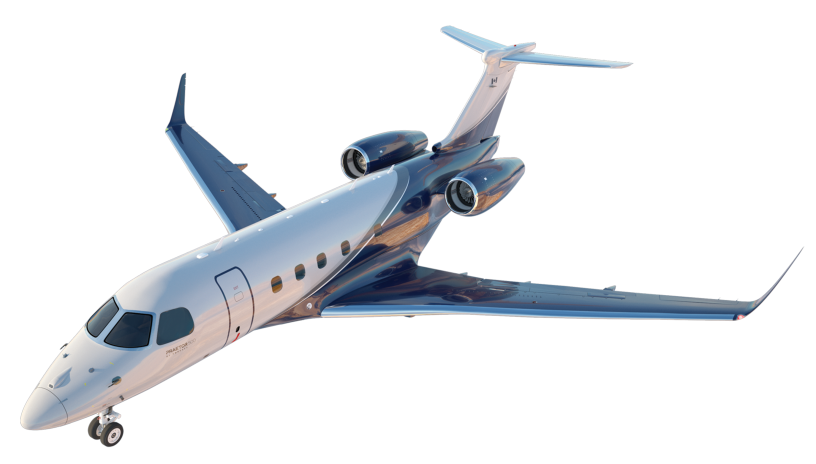 Embraer Praetor 500 Exterior Rendering | AirSprint