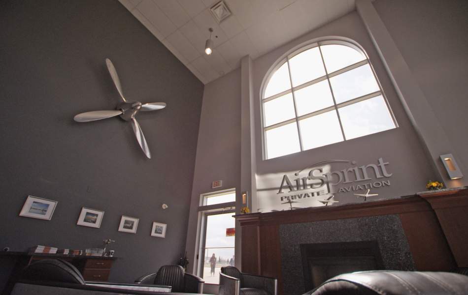 AirSprint's VIP Lounge at Calgary, Alberta YYC