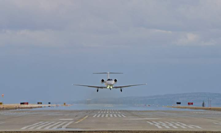 AirSprint Cessna Citation CJ3+ coming in for a landing