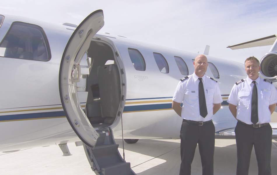 AirSprint staff awaiting passengers
