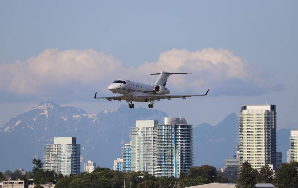 AirSprint airplane mid flight
