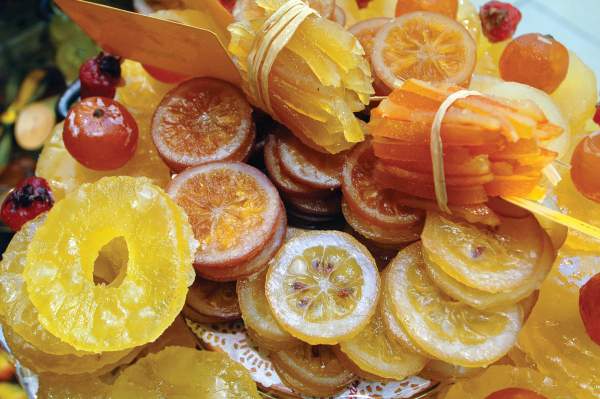 Candied fruits are typical for Avignon