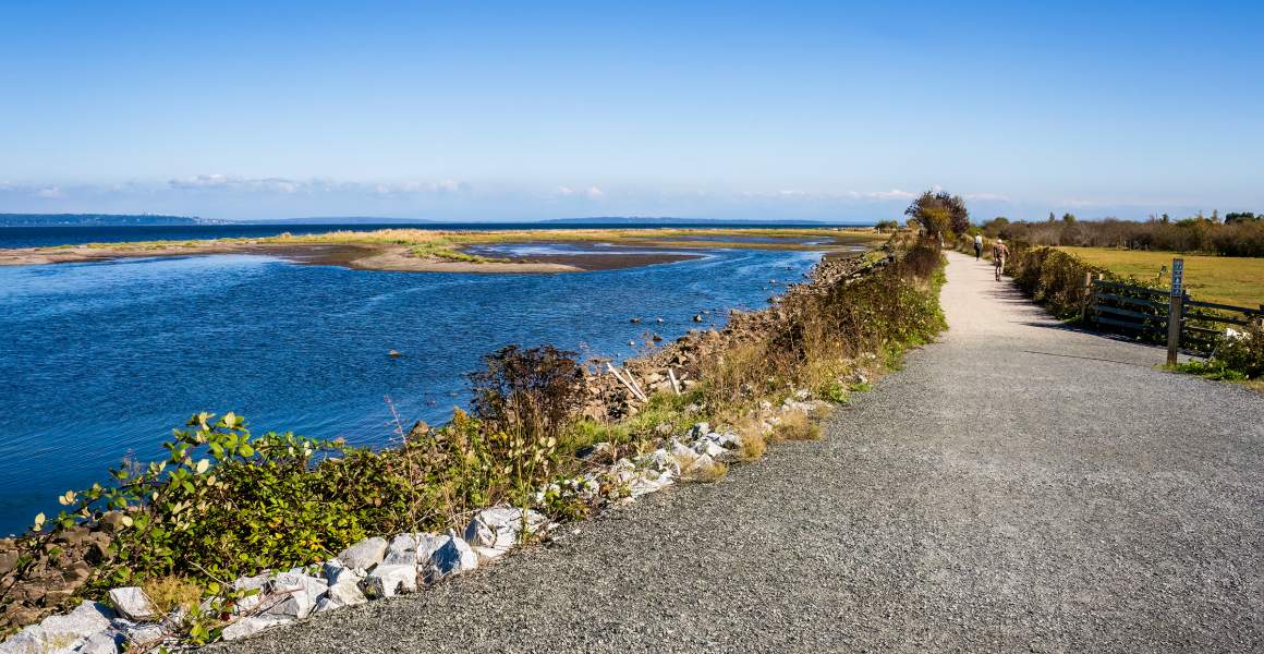 Walking Path in Boundary Bay, Tsawwasen | Discover AirSprint Private Aviation