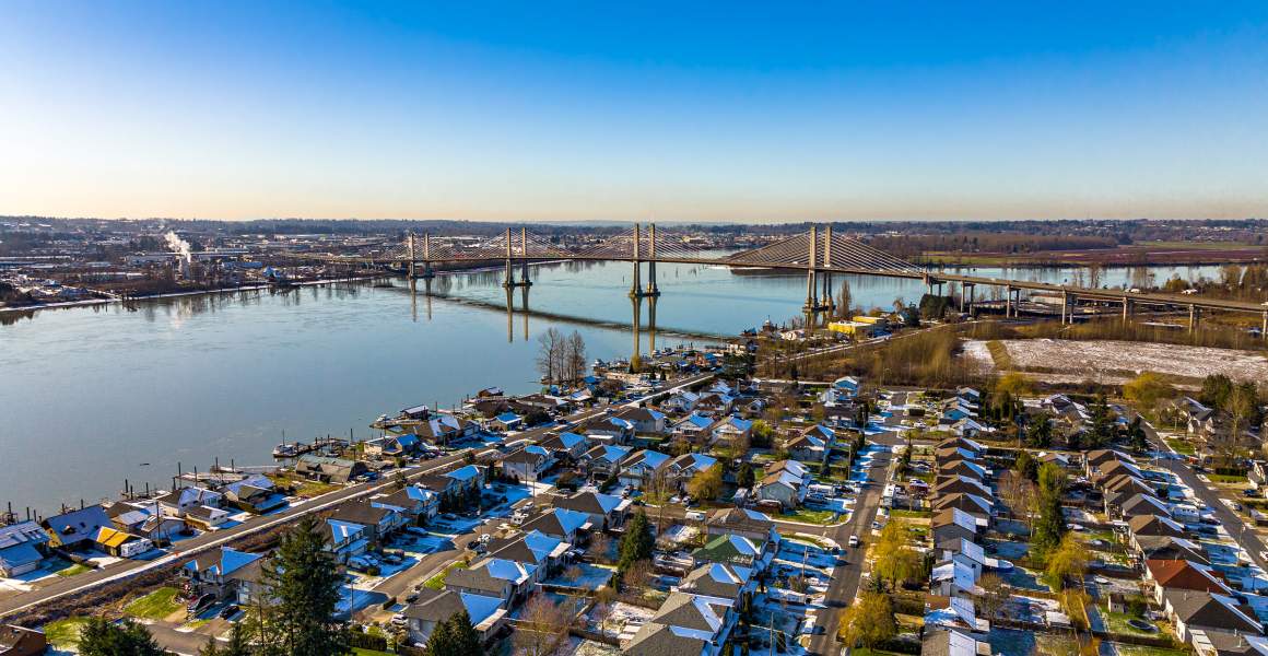 Aerial View of Pitt Meadows, BC| Discover AirSprint Private Aviation