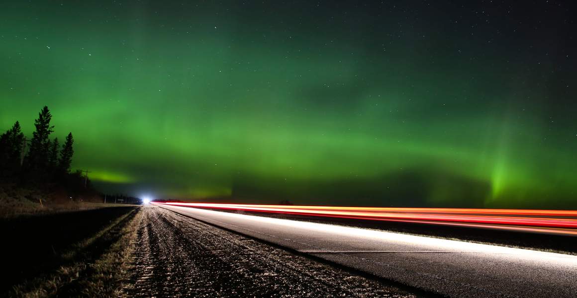Northernlights light up the sky in Northen Manitoba  |  AirSprint Private Aviation